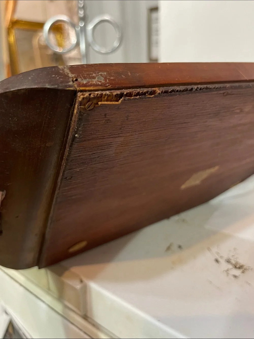 Vintage  Daniel Teixeira Wooden Tray,  Rio De Janeiro Iridescent